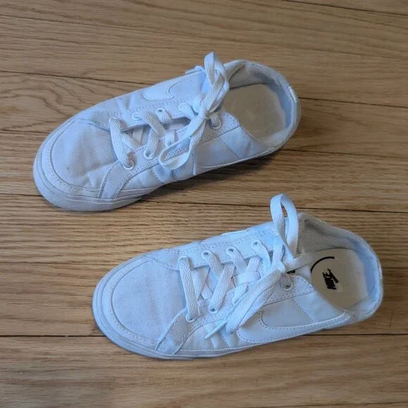 EUC Nike Women's 6 Court Legacy Mule sneakers white canvas slip on shoes slides - Picture 3 of 12